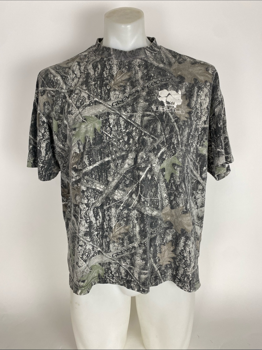 G59 Records Suicideboys RealTree Camo Crop Top Tee Skull Logo Size XL